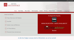 Desktop Screenshot of hotelgeetanjali.com