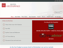 Tablet Screenshot of hotelgeetanjali.com